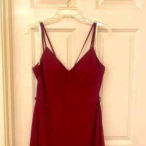 Azazie Raspberry Janine Dress